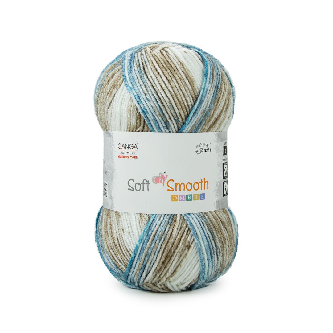Ganga Acrowools Soft N Smooth Ombre Yarn (SS001)