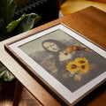DMC Bookmark Embroidery Kit - The Louvre Collection (Mona Lisa x Cupids and Garlands of Flowers with a Parrot)