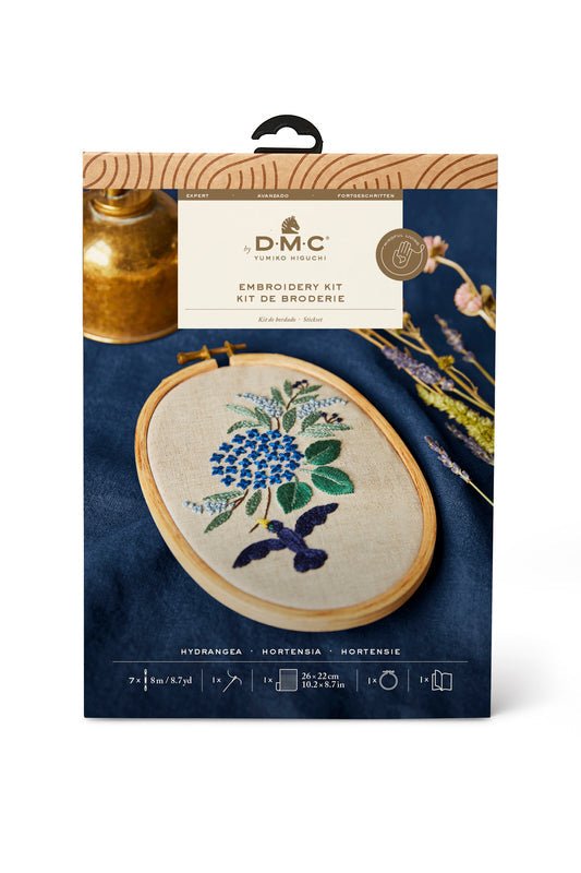 DMC Embroidery Kit - The Designer Collection (Yumiko Hydrangea)