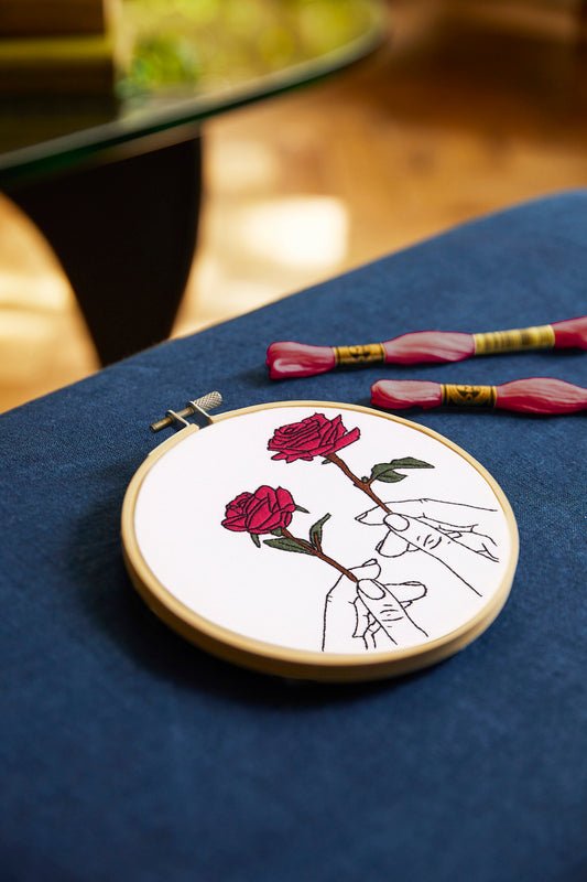 DMC Embroidery Kit - Rose in Hands