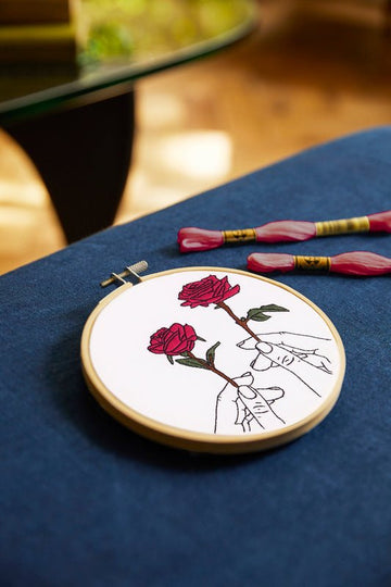 DMC Embroidery Kit - Rose in Hands