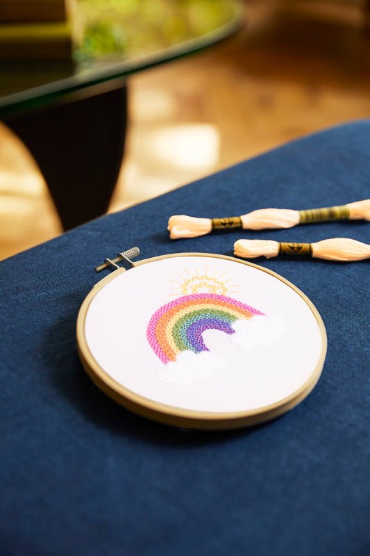 DMC Embroidery Kit - Over the Rainbow