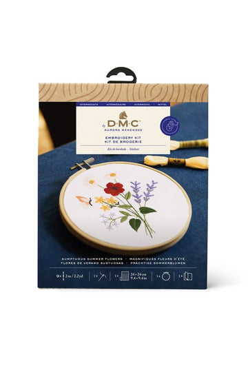 DMC Embroidery Kit - Summer Flowers