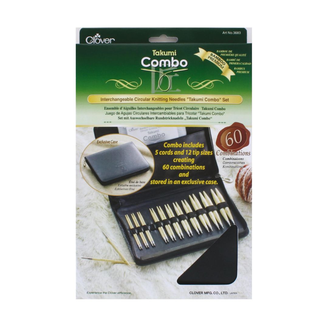 Clover Takumi Bamboo Interchangeable Circular Knitting Needles Set