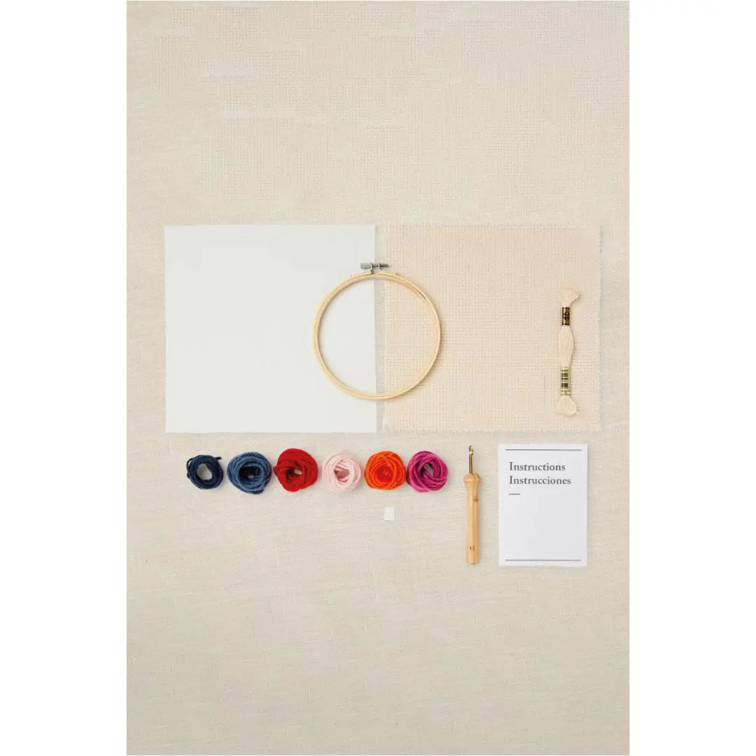 DMC Punch Needle Kit - Mindful Making (The Gentle Flowers)