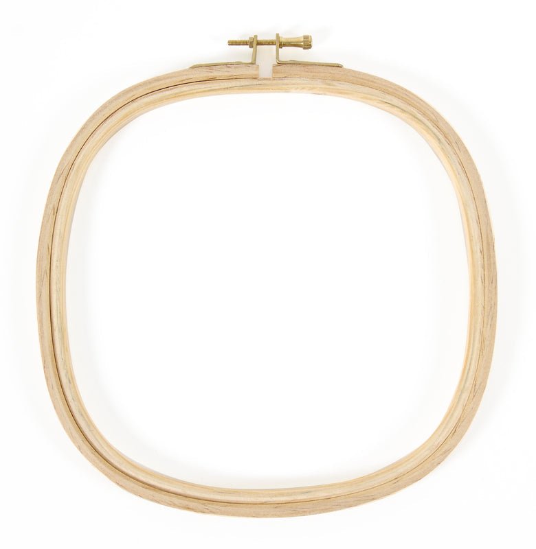 DMC Fancy Wooden Hoop Square - 8"