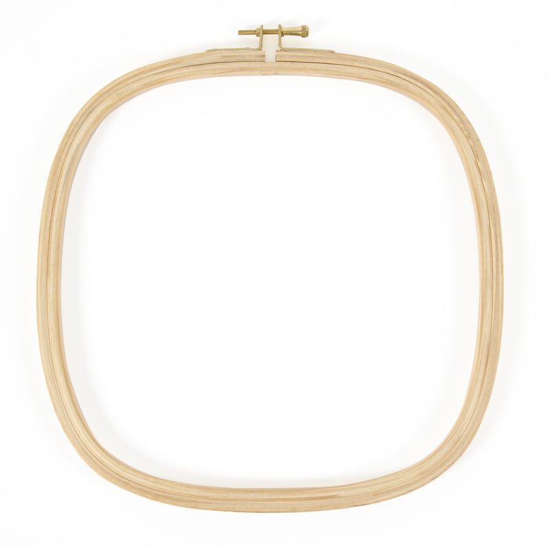 DMC Fancy Wooden Hoop Square - 10"