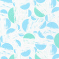 Brushy Half Circles Metallic in Cloud quilting fabric by Robert Kaufman
