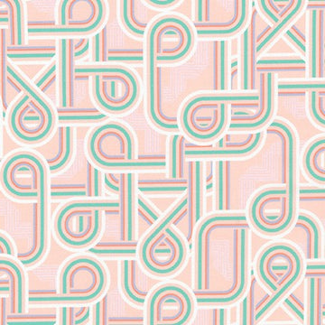 Wilshire Ribbon Cable in Peach quilting fabric by Robert Kaufman