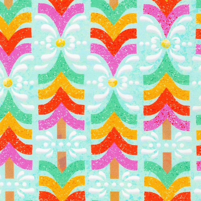 Tinsel Town Trees in Sweet quilting fabric by Robert Kaufman