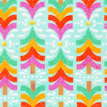 Tinsel Town Trees in Sweet quilting fabric by Robert Kaufman