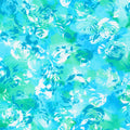 Color Wheel Roses in Sea Glass quilting fabric by Robert Kaufman
