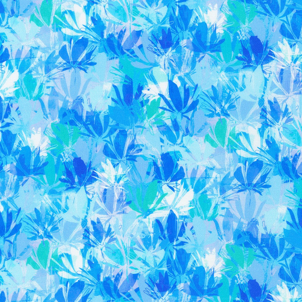 Color Wheel Petals in Tiger Lily quilting fabric by Robert Kaufman