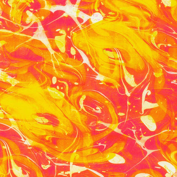 Color Wheel Swirl in Flame quilting fabric by Robert Kaufman