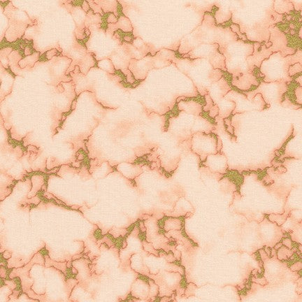 Silverstone Marble in Apricot quilting fabric by Robert Kaufman