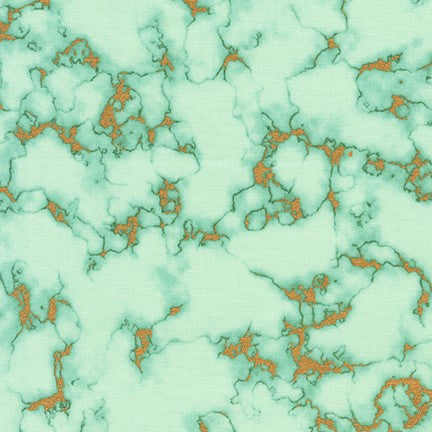 Silverstone Marble in Sea Glass quilting fabric by Robert Kaufman