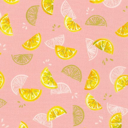 Rose Lemonade Petal in Petal quilting fabric by Robert Kaufman