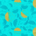 Brushy Half Circles Metallic in Turquoise quilting fabric by Robert Kaufman