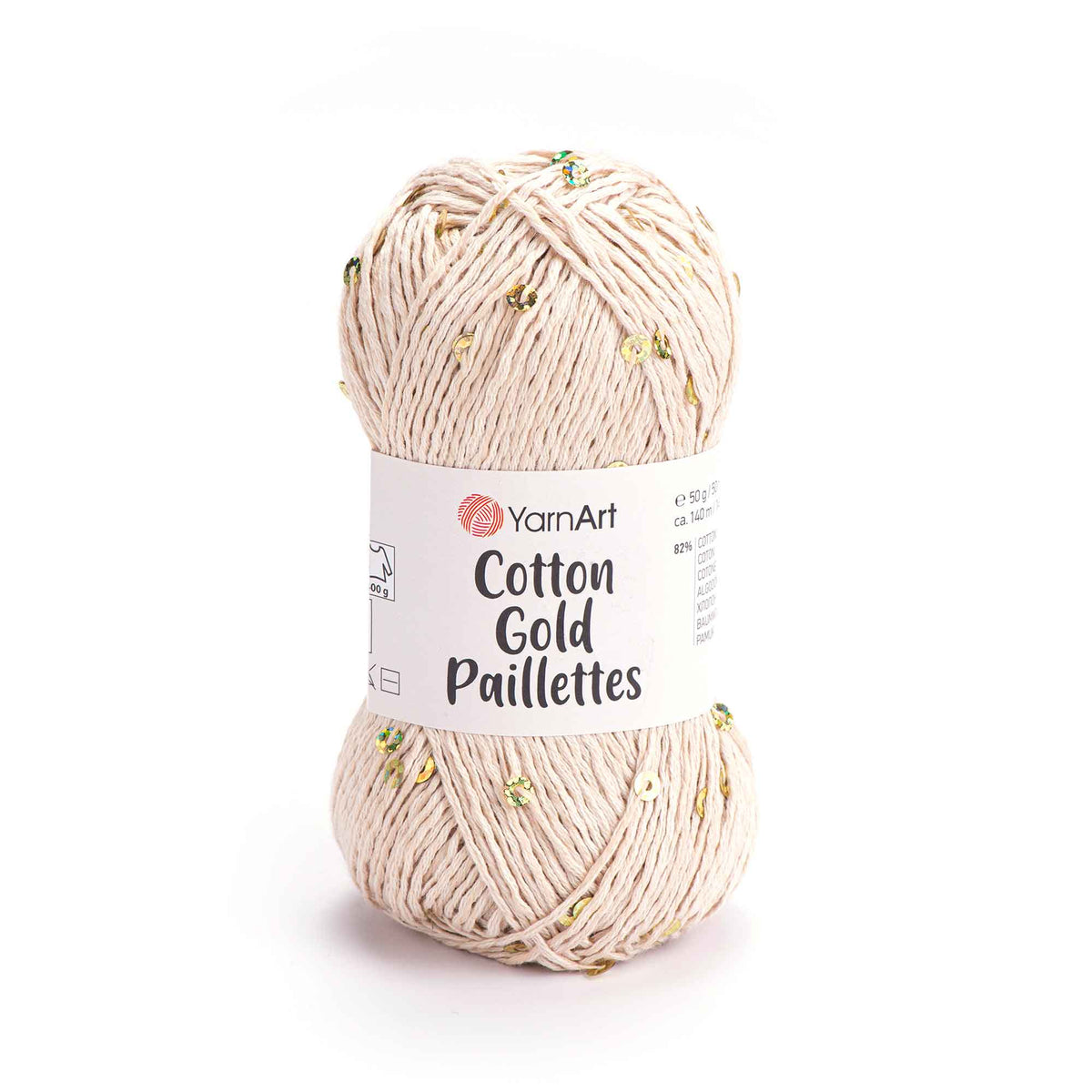 YarnArt Cotton Gold Pailettes Yarn 7104