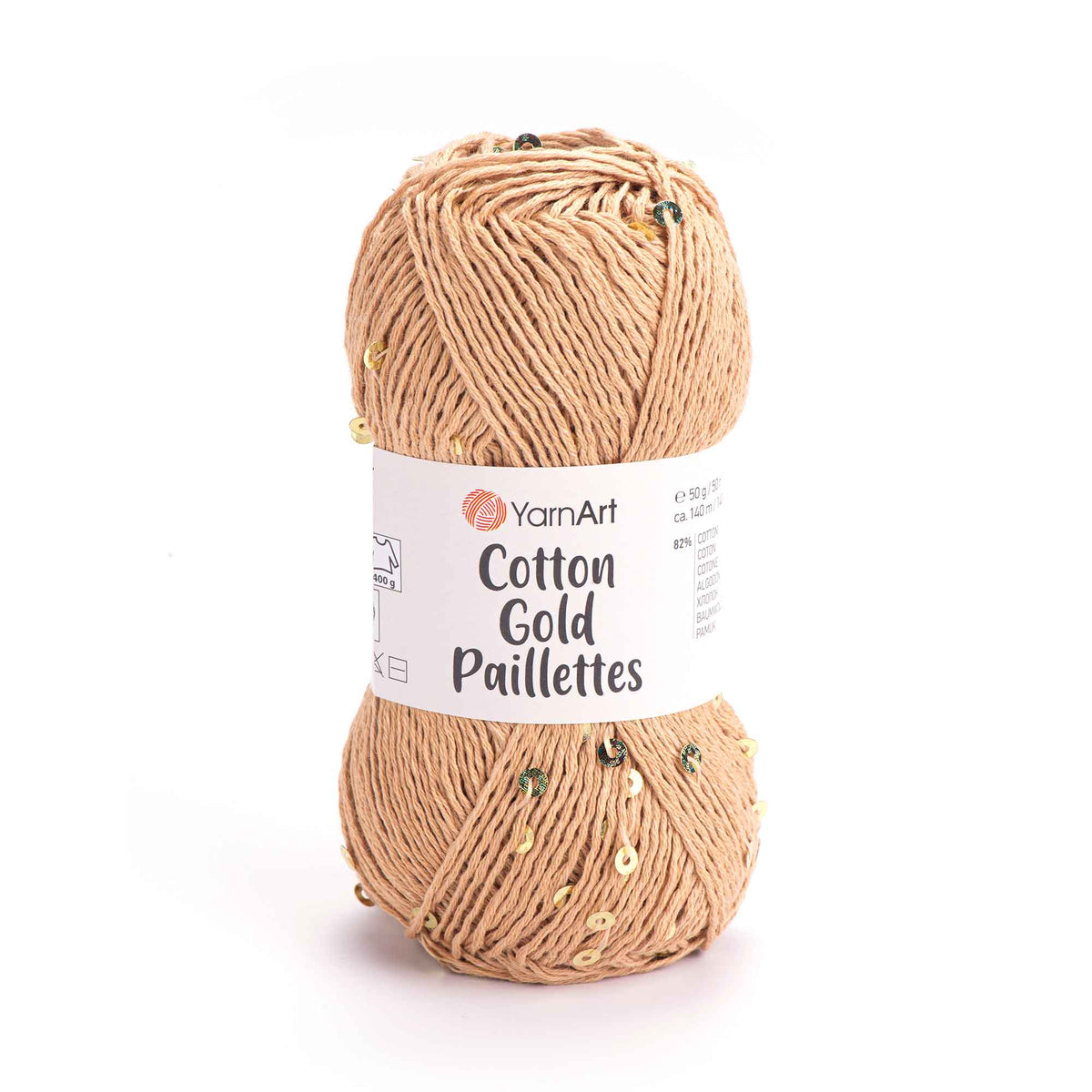 YarnArt Cotton Gold Pailettes Yarn 7105