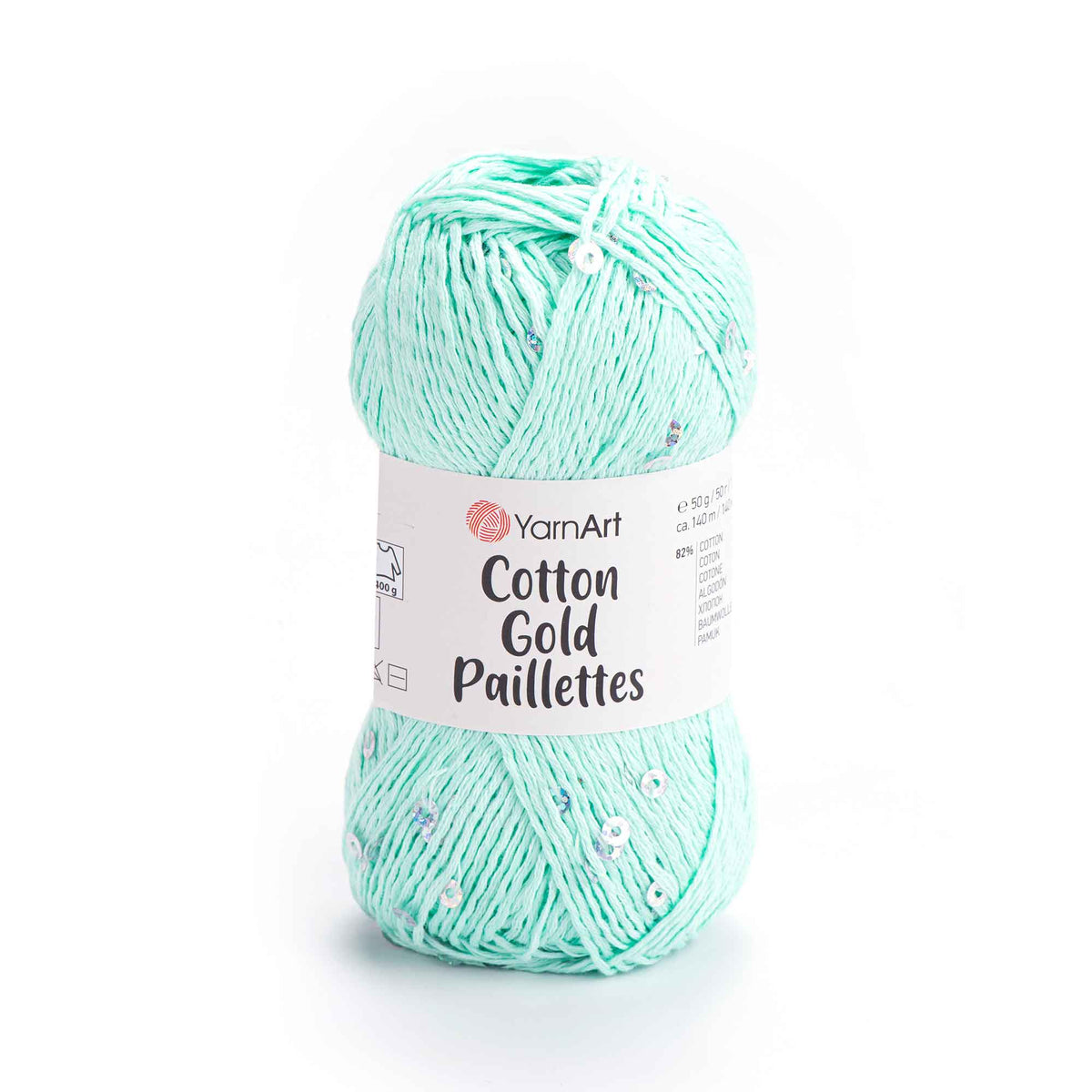 YarnArt Cotton Gold Pailettes Yarn 7112