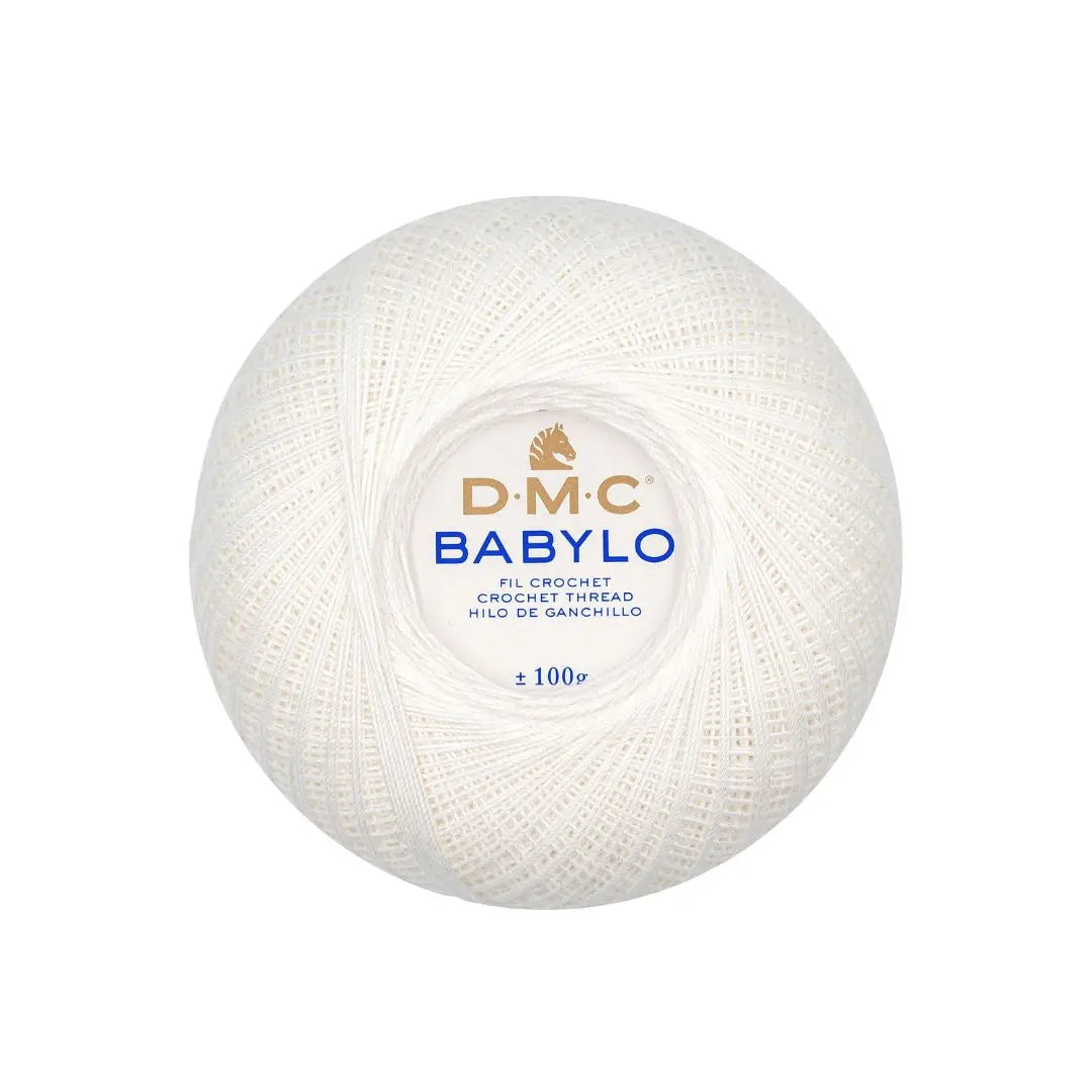 DMC Babylo 10 Crochet Thread (blanc)