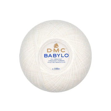 DMC Babylo 10 Crochet Thread (blanc)