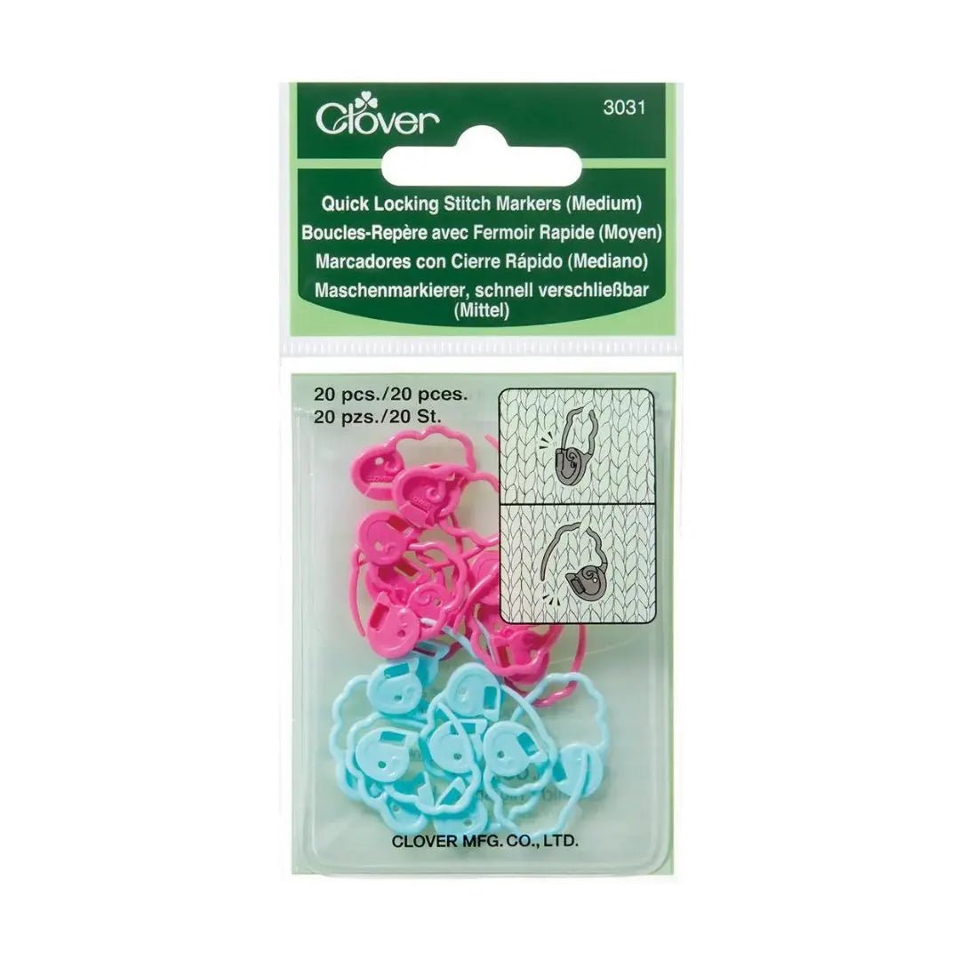 Clover Quick Locking Stitch Markers (Medium)