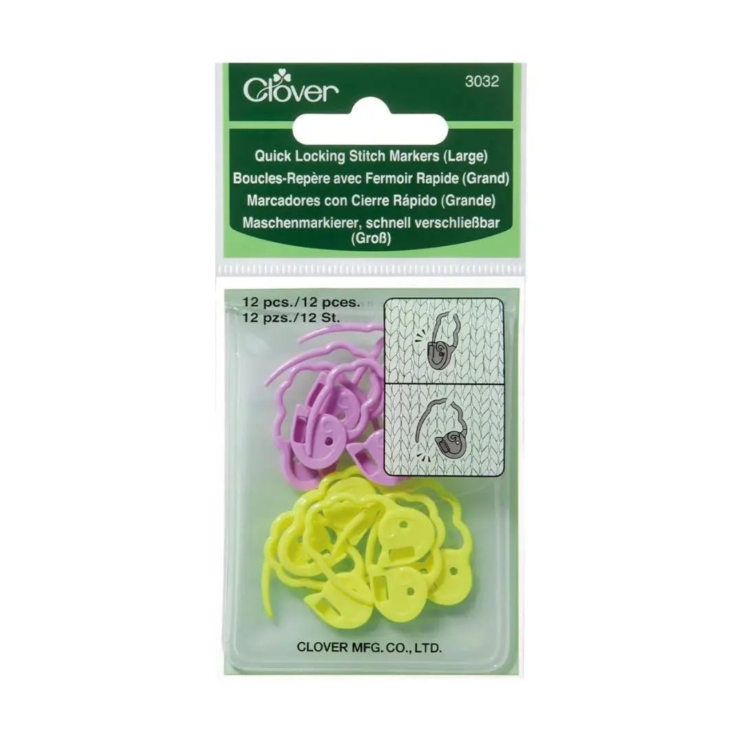 Clover Quick Locking Stitch Markers (Large)