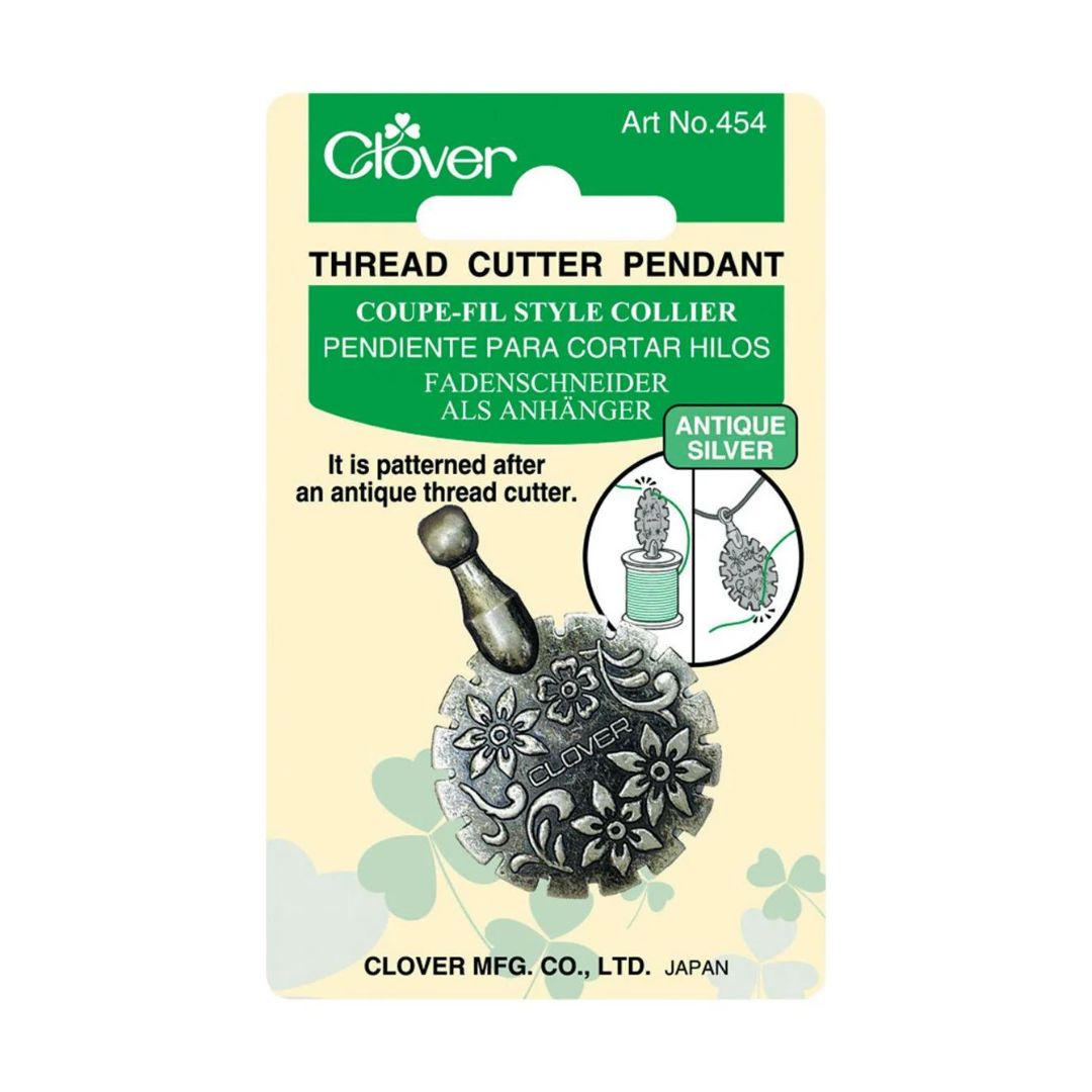 Clover Thread Cutter Pendant (Antique Gold)