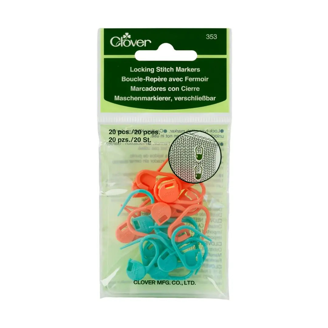 Clover Locking Stitch Markers (Standard)