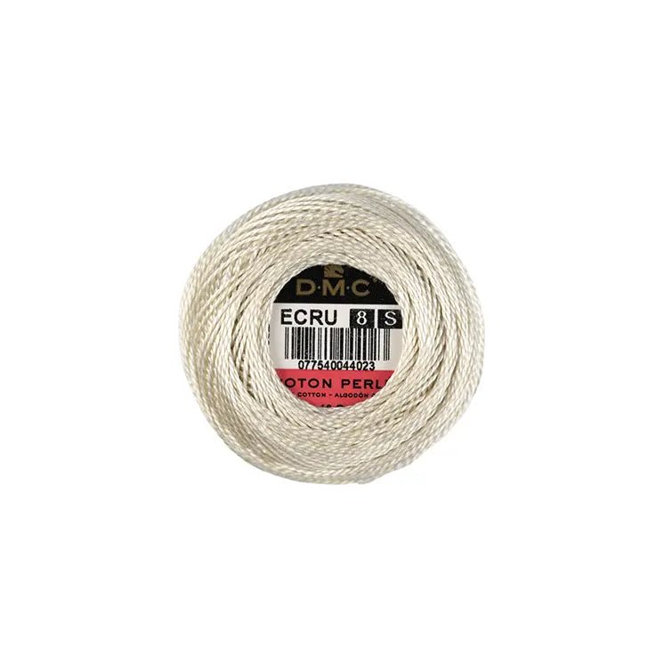 DMC Coton Perlé 8 Embroidery Thread (The White Shades) (Ecru)