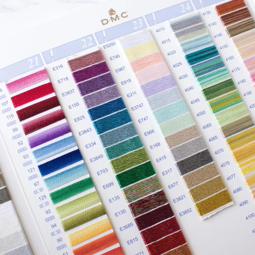DMC Embroidery Thread Color Card