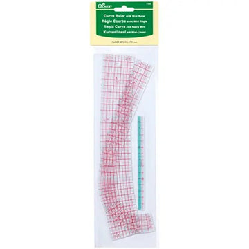 Clover Curve Ruler with Mini Ruler - Quilting & Dressmaking