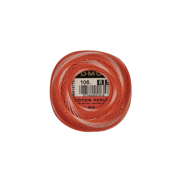 DMC Coton Perlé 8 Embroidery Thread (The Multicoloured Shades) (106)