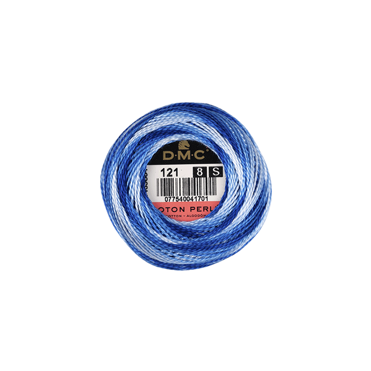DMC Coton Perlé 8 Embroidery Thread (The Multicoloured Shades) (121)