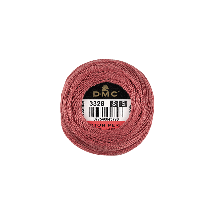 DMC Coton Perlé 8 Embroidery Thread (The Pink Shades) (3328)