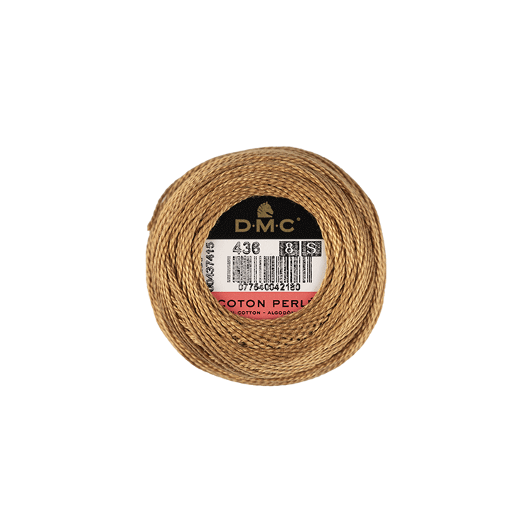 DMC Coton Perlé 8 Embroidery Thread (The Brown Shades) (436)