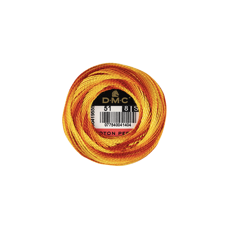 DMC Coton Perlé 8 Embroidery Thread (The Multicoloured Shades) (51)