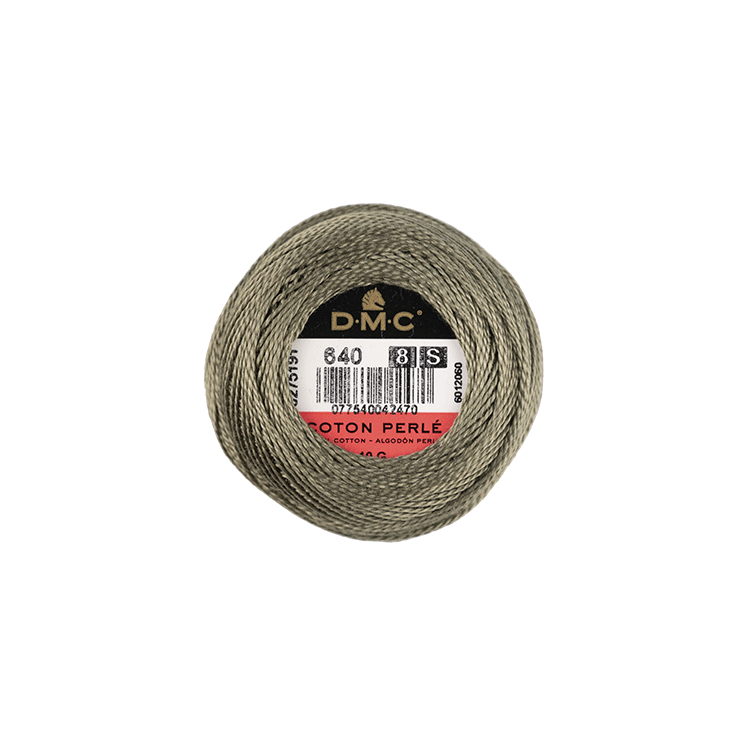DMC Coton Perlé 8 Embroidery Thread (The Green Shades) (640)