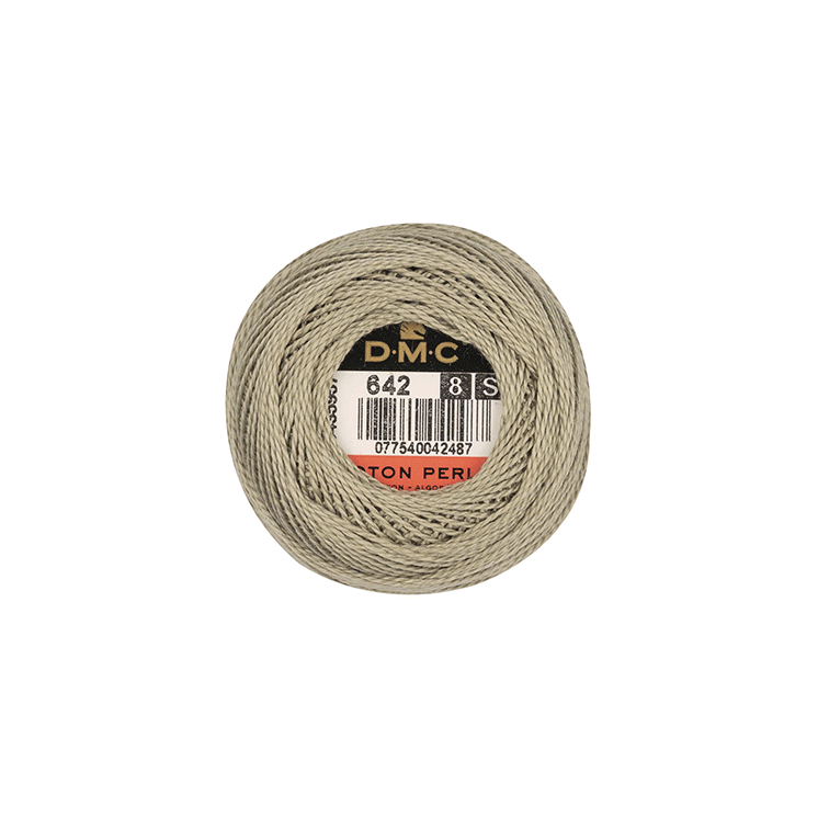 DMC Coton Perlé 8 Embroidery Thread (The Green Shades) (642)