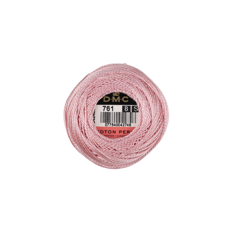 DMC Coton Perlé 8 Embroidery Thread (The Pink Shades) (761)