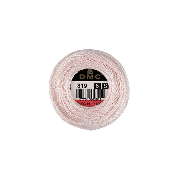 DMC Coton Perlé 8 Embroidery Thread (The Pink Shades) (819)
