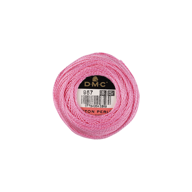 DMC Coton Perlé 8 Embroidery Thread (The Pink Shades) (957)