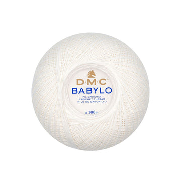 DMC Babylo 10 Crochet Thread (blanc)