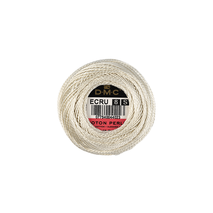 DMC Coton Perlé 8 Embroidery Thread (The White Shades) (Blanc)