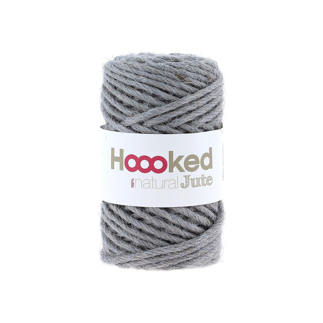 Hoooked 100% Natural Jute Yarn (Grey Mist)